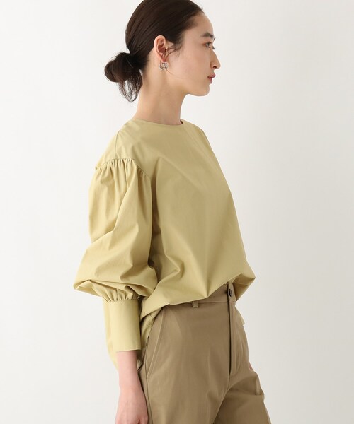 OPAQUE.CLIP(オペークドットクリップ)の「◆【OC】オーガニックコットンタイプライター ボリュームスリーブブラウス(シャツ/ブラウス・レディース・ホワイト系/ブラック/ライトブルー/ベージュ系その他2・36/38/40)」の19枚目の写真