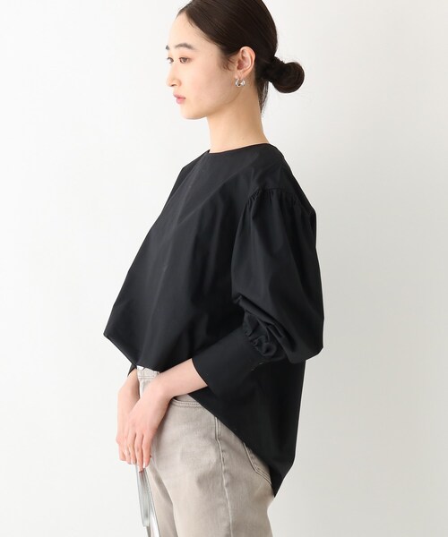 OPAQUE.CLIP(オペークドットクリップ)の「◆【OC】オーガニックコットンタイプライター ボリュームスリーブブラウス(シャツ/ブラウス・レディース・ホワイト系/ブラック/ライトブルー/ベージュ系その他2・36/38/40)」の20枚目の写真