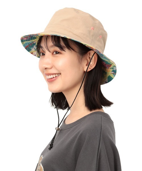 チチカカ(チチカカ)の「グラフィカルリバーシブルハット(ハット・レディース・ブラック/カーキ/キャメル・FREE)」の15枚目の写真