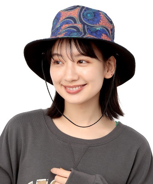 チチカカ(チチカカ)の「グラフィカルリバーシブルハット(ハット・レディース・ブラック/カーキ/キャメル・FREE)」の12枚目の写真