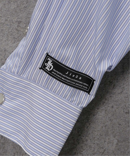 JIEDA(ジエダ)の「【JIEDA / ジエダ】STRIPE OVERSIZED WESTERN SHIRT(シャツ/ブラウス・メンズ・ブルー系その他・1)」の7枚目の写真