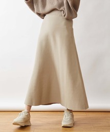 ニットロングフレアースカート