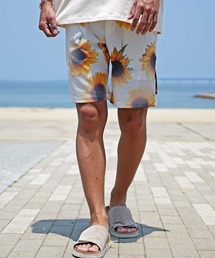 心躍る、アロハ気分。 総柄フラワーハーフパンツ メンズ 春服