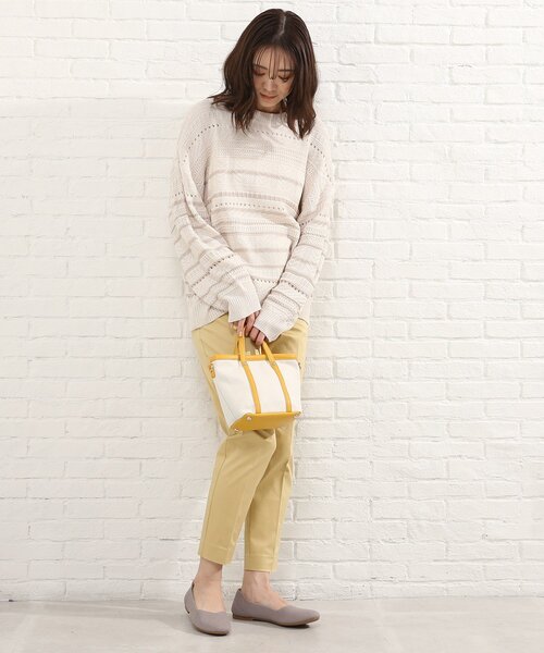 SHOO・LA・RUE(シューラルー)の「◆キャンバスコンビ2WAYミニトート(トートバッグ・レディース・ダークグリーン/イエロー/ベージュ系8/ピンク系・00)」の15枚目の写真