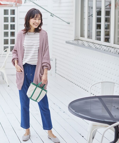 SHOO・LA・RUE(シューラルー)の「◆キャンバスコンビ2WAYミニトート(トートバッグ・レディース・ダークグリーン/イエロー/ベージュ系8/ピンク系・00)」の17枚目の写真