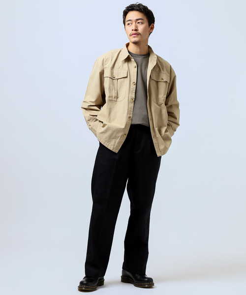 B.C STOCK(ベーセーストック)の「ウィルスガイガー 別注 シャツ(シャツ/ブラウス・メンズ・ベージュ/カーキ・MEDIUM/LARGE)」の10枚目の写真