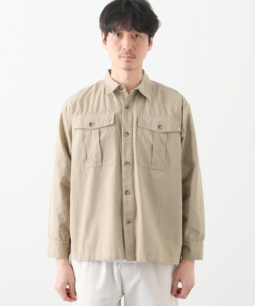 B.C STOCK(ベーセーストック)の「ウィルスガイガー 別注 シャツ(シャツ/ブラウス・メンズ・ベージュ/カーキ・MEDIUM/LARGE)」の16枚目の写真