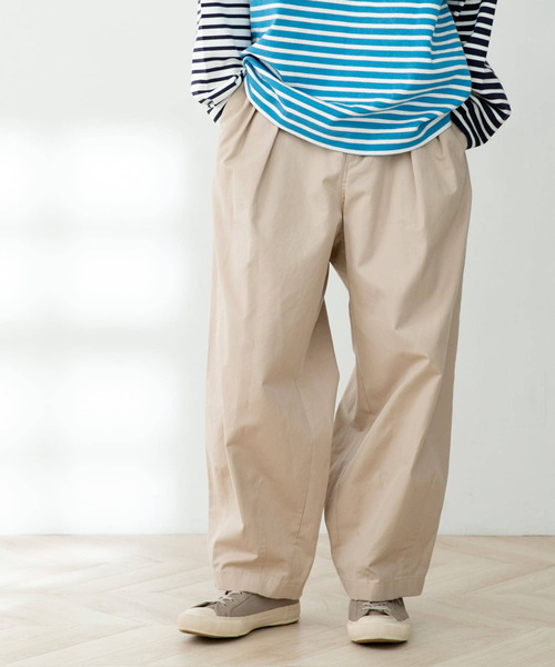 FORK&SPOON（フォークアンドスプーン）の「FORK&SPOON　ワイドバルーンパンツ（その他パンツ・メンズ・ブラック/ベージュ・4/5）」の4枚目の写真