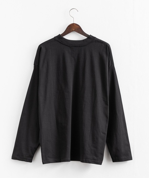 Rocky Monroe(ロッキーモンロー)の「オーバーサイズ ヘビーウェイト 無地/配色ステッチポケット付きビッグロングTシャツ(Tシャツ/カットソー・メンズ・ホワイト/ベージュ/ブラック/カーキ/ホワイト×ブラック/ブラック×ホワイト/ベージュ×ブラック/カーキ系・LL/M/L/MEDIUM/LARGE/X-LARGE)」の19枚目の写真