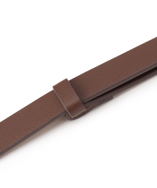 DRESKIP（ドレスキップ）の「◆スライドひっかけバックルベルト（ベルト・レディース・ブラック/アイボリー/ブラウン系・00）」の4枚目の写真