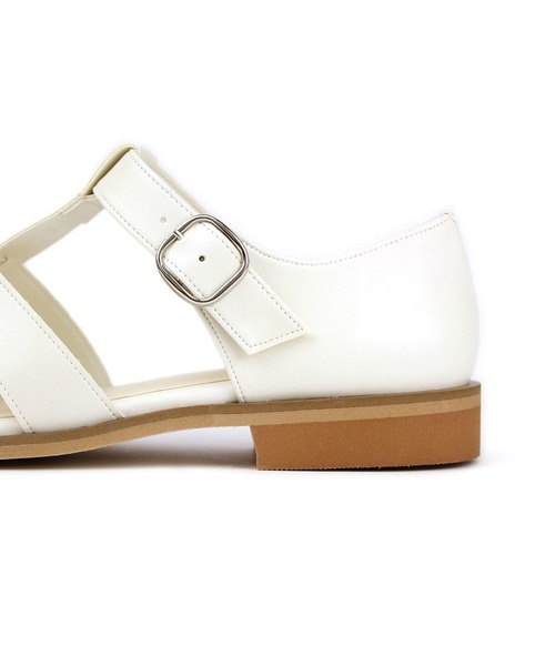 chocolates（チョコラテス）の「スクエア グルカサンダル【日本製】（サンダル・レディース・ブラック/アイボリー/ライトブラウン・S/M/L）」の17枚目の写真