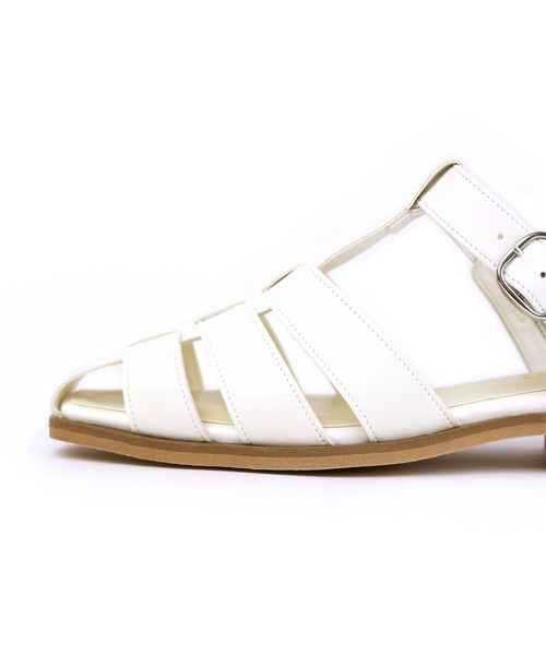 chocolates（チョコラテス）の「スクエア グルカサンダル【日本製】（サンダル・レディース・ブラック/アイボリー/ライトブラウン・S/M/L）」の15枚目の写真