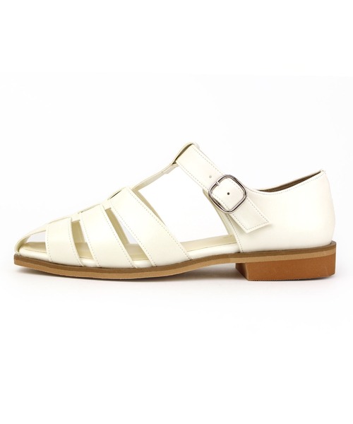 chocolates（チョコラテス）の「スクエア グルカサンダル【日本製】（サンダル・レディース・ブラック/アイボリー/ライトブラウン・S/M/L）」の5枚目の写真