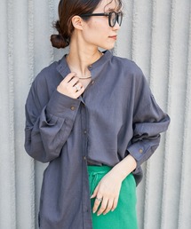 CIAOPANIC TYPY | OSOROウォッシャブルリネンバンドカラーシャツ(シャツ/ブラウス)
