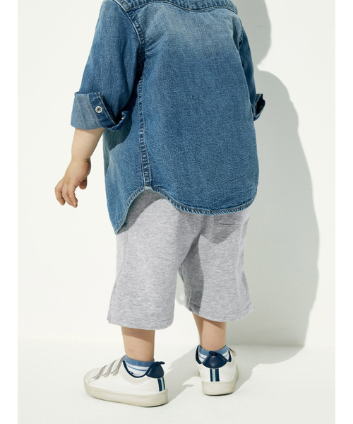 GAP（ギャップ）の「カーボナイズド フレンチテリー ショートパンツ (幼児)（その他パンツ・キッズ・ネイビー/グレー/レッド/アイボリー・12-18M/18-24M/2 YRS/3 YRS/4 YRS/5 YRS）」の5枚目の写真