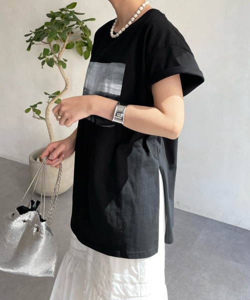 DouDou(ドゥドゥ)の「【AgAwd/アガウド】フォトTEE(Tシャツ/カットソー・レディース・ブラック/ホワイト・FREE)」の16枚目の写真