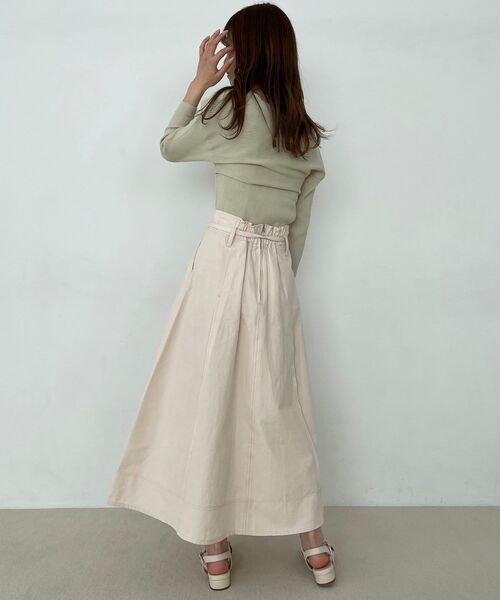 MAJESTIC LEGON(マジェスティックレゴン)の「フロントツイストニット(ニット/セーター・レディース・ライトグリーン/アイボリー/ブルー・MEDIUM)」の8枚目の写真