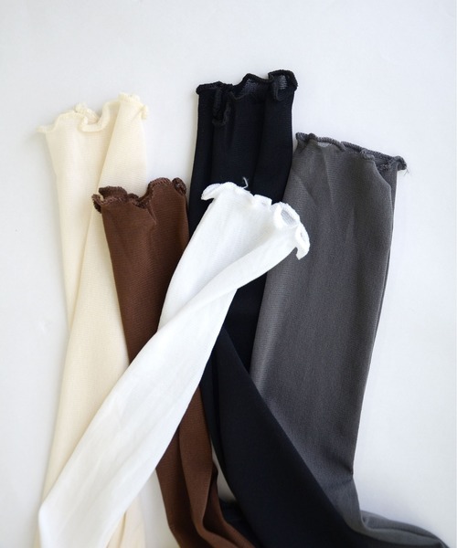 ibeul_（イベール）の「シアーチュール ハイネック トップス（Tシャツ/カットソー・レディース・ブラック/ブラウン/グレー/アイボリー/ホワイト/グリーン/ベージュ・FREE）」の14枚目の写真