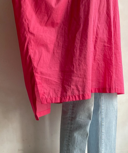 DouDou（ドゥドゥ）の「【WEB限定】バックギャザーオーバーシャツ（シャツ/ブラウス・レディース・オフホワイト/ピンク/オレンジ・FREE）」の12枚目の写真