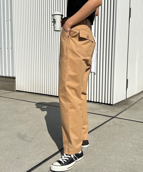 andme（アンドミー）の「コットンセンタープレスベイカーパンツ（その他パンツ・レディース・ブラック/ベージュ/ネイビー/カーキ/ホワイト/チャコールグレー/キナリ/ブラウン・S/M/L）」の22枚目の写真