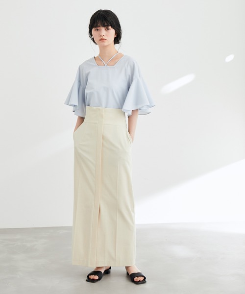 クロスストラップブラウス