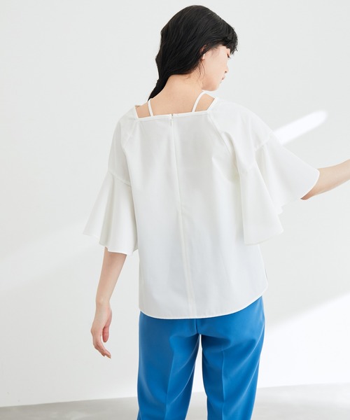 クロスストラップブラウス