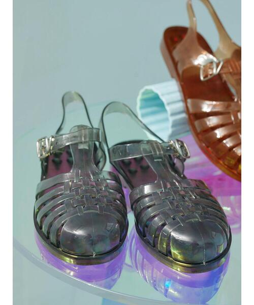 Green　Parks（グリーンパークス）の「・ジェリーサンダル（サンダル・レディース・ブラック/ベージュ/ブラウン/クリア・38/36/37）」の21枚目の写真