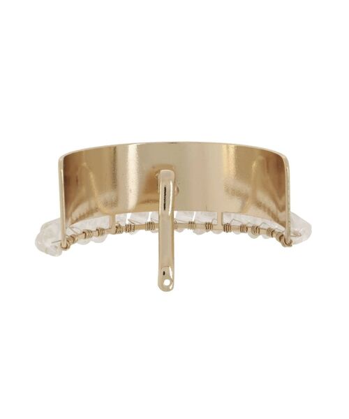 merry jenny（メリージェニー）の「クリアアクリルビーズヘアカフ（バレッタ/ヘアクリップ・レディース・シルバー/ゴールド・FREE）」の2枚目の写真