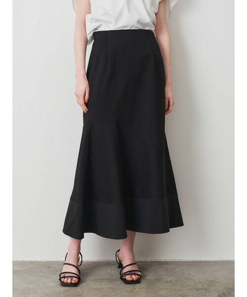 ELENDEEK（エレンディーク）の「ジャージーマーメイドスカート（スカート・レディース・ブラック/ベージュ/パープル・01/02）」の9枚目の写真