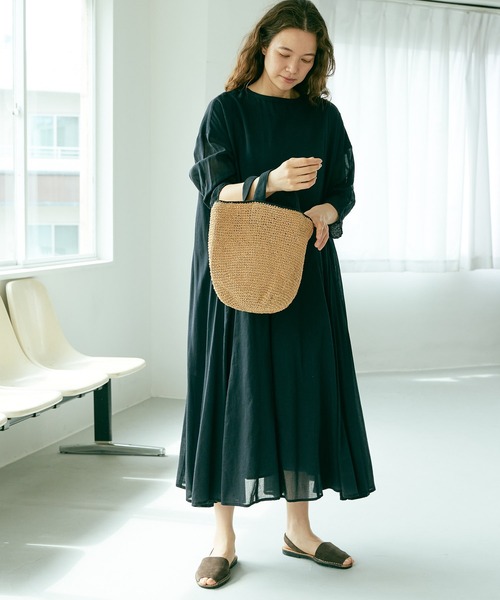 PUAL CE CIN(ピュアルセシン)の「インドコットンボイルワンピース(ワンピース・レディース・ホワイト/ブラック/グリーン/ブルー/ピンク・FREE)」の19枚目の写真