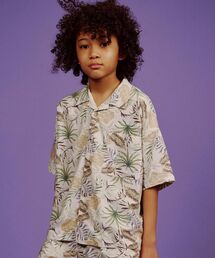 ◆【110-150】【セットアップ対応】リゾート柄シャツ