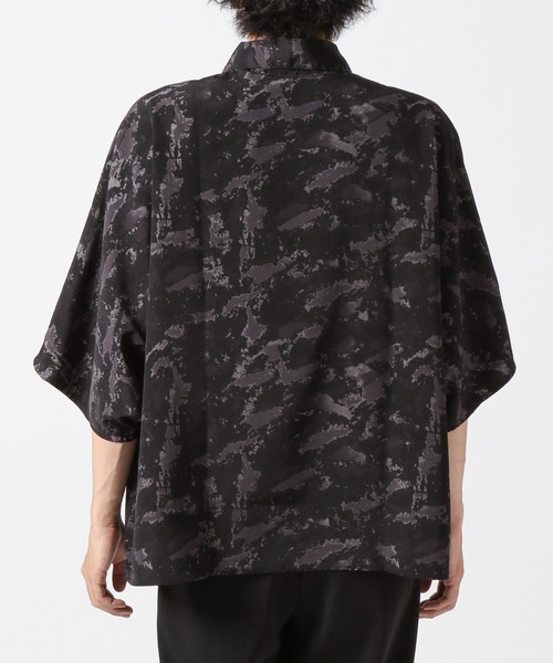 HARE(ハレ)の「ドルマンアブストラクトシャツ(HARE)(シャツ/ブラウス・メンズ・ブラック/パープル/オフホワイト・SMALL/MEDIUM)」の8枚目の写真