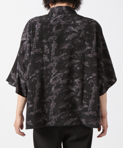 HARE(ハレ)の「ドルマンアブストラクトシャツ(HARE)(シャツ/ブラウス・メンズ・ブラック/パープル/オフホワイト・SMALL/MEDIUM)」の12枚目の写真