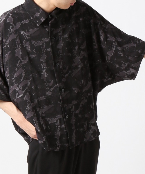 HARE(ハレ)の「ドルマンアブストラクトシャツ(HARE)(シャツ/ブラウス・メンズ・ブラック/パープル/オフホワイト・SMALL/MEDIUM)」の20枚目の写真