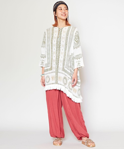 チャイハネ（チャイハネ）の「【チャイハネ】グルティラフリンジMEN'Sトップス（その他トップス・メンズ・パープル/ネイビー/グレー/オフホワイト/ブラウン/ホワイト系その他/ブラック×ホワイト/カーキ/ブルー・FREE）」の17枚目の写真