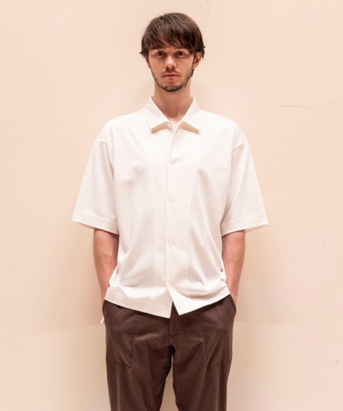 Jackman(ジャックマン)の「Grace BB-Shirt(シャツ/ブラウス・メンズ・ホワイト/ブラック/ダークグリーン/ライトパープル・SMALL/MEDIUM/LARGE)」の2枚目の写真