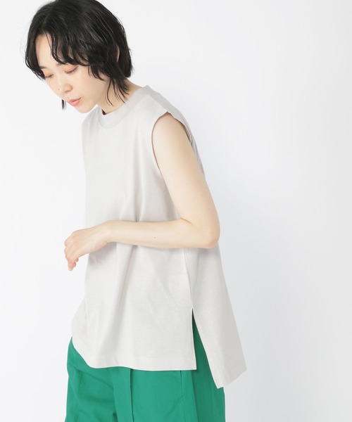 studio CLIP（スタディオクリップ）の「汗染み防止ノースリTシャツ（Tシャツ/カットソー・レディース・ブラウン系その他/ライトグレー/ブラック・FREE）」の3枚目の写真