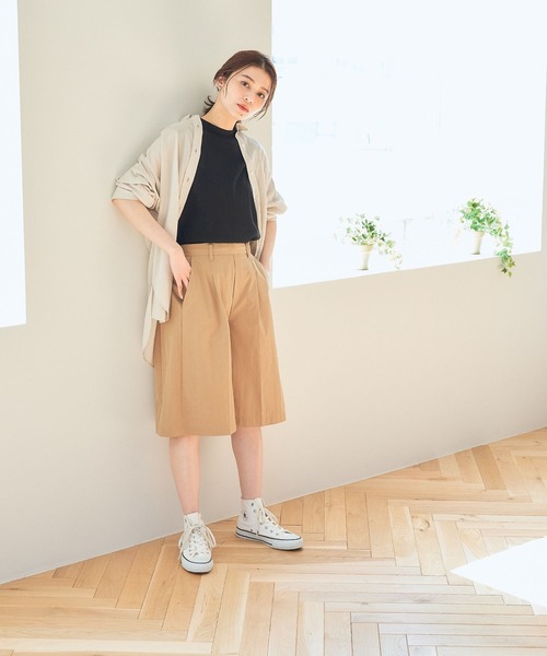 studio CLIP（スタディオクリップ）の「汗染み防止ノースリTシャツ（Tシャツ/カットソー・レディース・ブラウン系その他/ライトグレー/ブラック・FREE）」の13枚目の写真