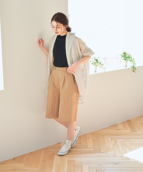 studio CLIP（スタディオクリップ）の「汗染み防止ノースリTシャツ（Tシャツ/カットソー・レディース・ブラウン系その他/ライトグレー/ブラック・FREE）」の8枚目の写真