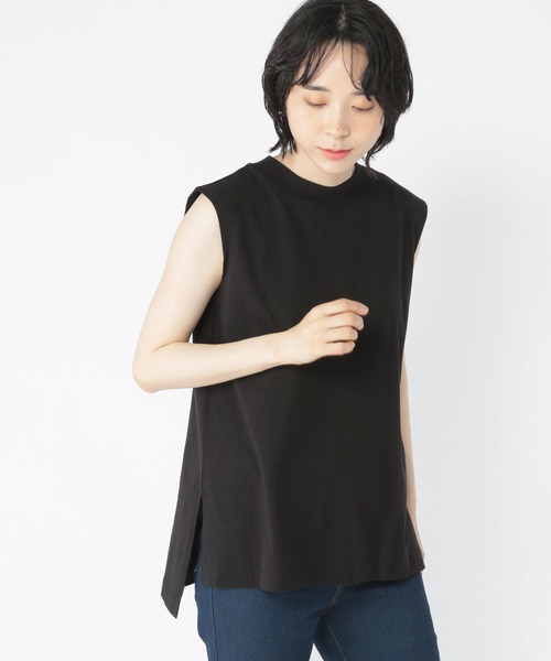 studio CLIP（スタディオクリップ）の「汗染み防止ノースリTシャツ（Tシャツ/カットソー・レディース・ブラウン系その他/ライトグレー/ブラック・FREE）」の15枚目の写真