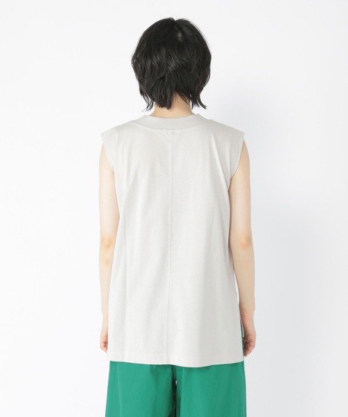 studio CLIP（スタディオクリップ）の「汗染み防止ノースリTシャツ（Tシャツ/カットソー・レディース・ブラウン系その他/ライトグレー/ブラック・FREE）」の7枚目の写真