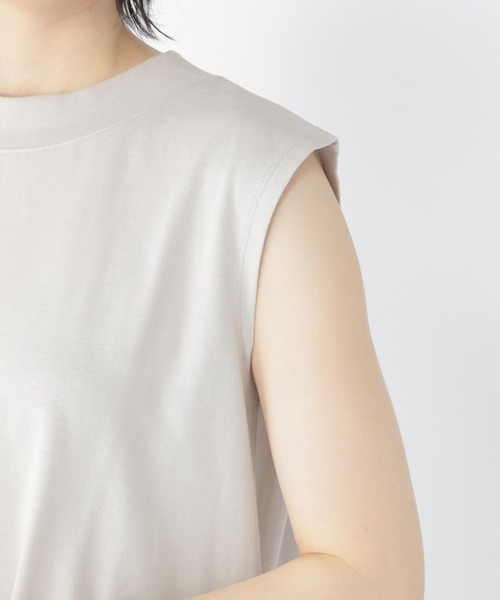 studio CLIP（スタディオクリップ）の「汗染み防止ノースリTシャツ（Tシャツ/カットソー・レディース・ブラウン系その他/ライトグレー/ブラック・FREE）」の18枚目の写真
