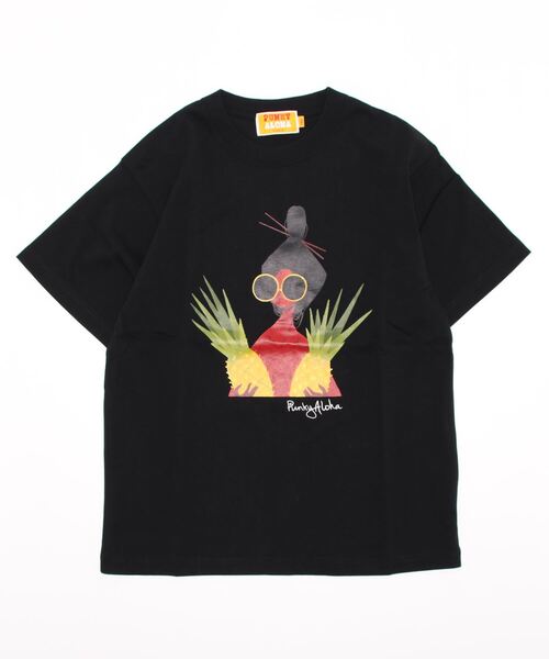 Import & Select(インポートアンドセレクト)の「【PUNKY ALOHA】 SS TEE / 半袖Tシャツ(Tシャツ/カットソー・レディース・ブラック/ベージュ/ホワイト系1・FREE)」の2枚目の写真