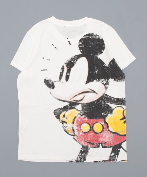 Desigual(デシグアル)の「ミッキーマウス Tシャツ(Tシャツ/カットソー・レディース・ホワイト/レッド・XS/M/S/L/XL)」の3枚目の写真