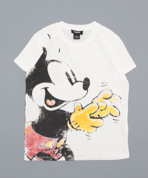 Desigual(デシグアル)の「ミッキーマウス Tシャツ(Tシャツ/カットソー・レディース・ホワイト/レッド・XS/M/S/L/XL)」の7枚目の写真