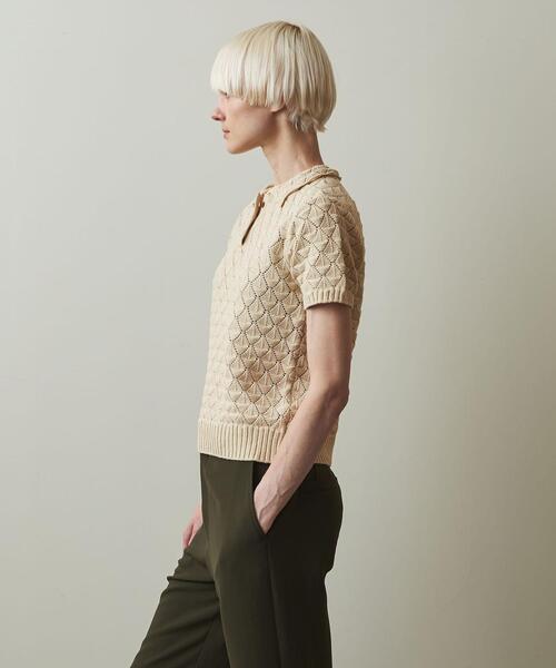 Steven Alan(スティーブンアラン)の「<Steven Alan>EYELET COTTON KNIT PULLOVER/ニット(ニット/セーター・レディース・ダークブラウン/ナチュラル/オリーブ・FREE)」の20枚目の写真