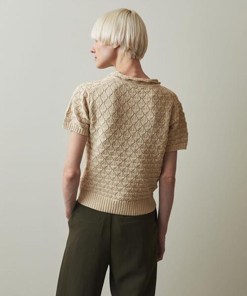 Steven Alan(スティーブンアラン)の「<Steven Alan>EYELET COTTON KNIT PULLOVER/ニット(ニット/セーター・レディース・ダークブラウン/ナチュラル/オリーブ・FREE)」の19枚目の写真