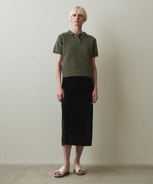 Steven Alan(スティーブンアラン)の「<Steven Alan>EYELET COTTON KNIT PULLOVER/ニット(ニット/セーター・レディース・ダークブラウン/ナチュラル/オリーブ・FREE)」の16枚目の写真