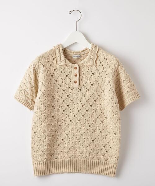 美品！定価17600円 ＜Steven Alan＞ コットン クリケットニット Steven Alan（スティーブンアラン）の「＜Steven Alan＞EYELET