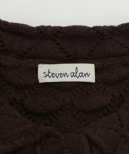 Steven Alan(スティーブンアラン)の「<Steven Alan>EYELET COTTON KNIT PULLOVER/ニット(ニット/セーター・レディース・ダークブラウン/ナチュラル/オリーブ・FREE)」の4枚目の写真